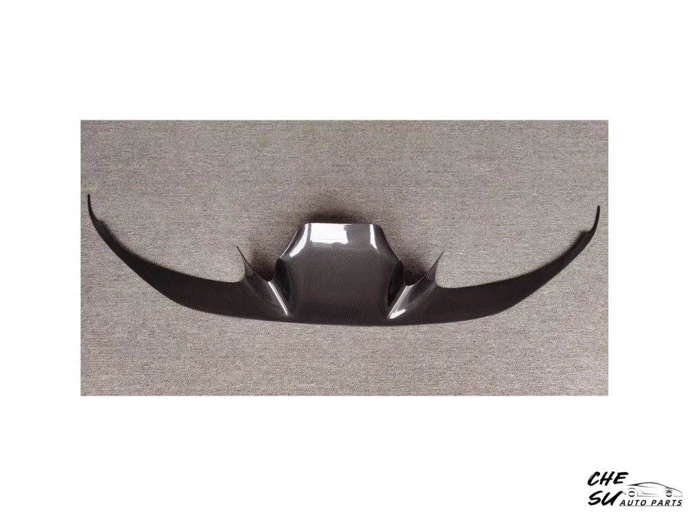 High Quality Dry Carbon Fiber OEM Style Front Bumper Lip Kit Polished for Ferrari F8