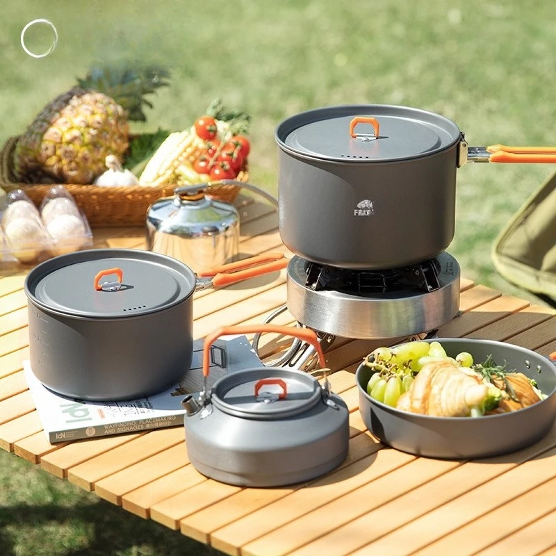 [Hot Sale Set] Outdoor Furnace - Camping Cooking Set For 4 recension och pris
