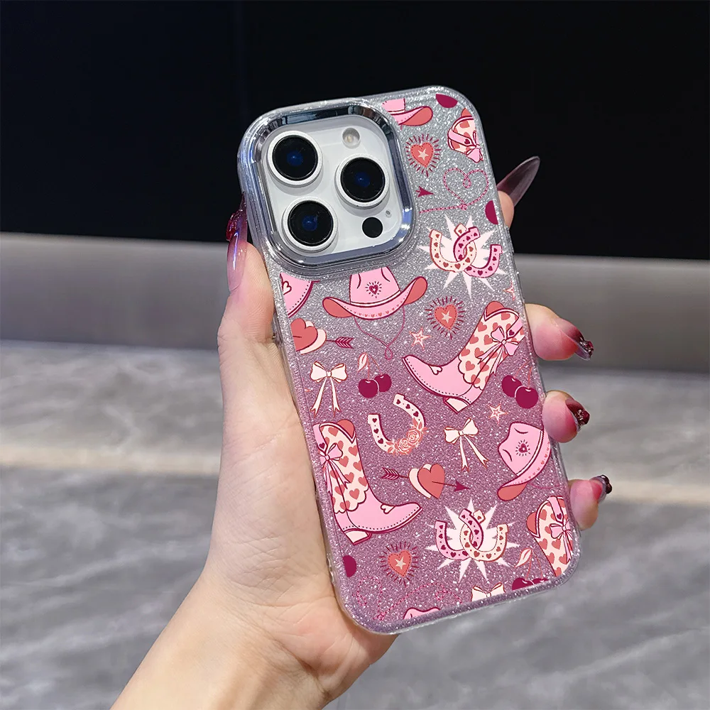 인피닉스 스마트 노트 테크노 카몬 스파크 핫 30 40 50 6 7 8 9 10 프로 플러스 4G 5G용 하트 부츠 모자 도금 투명 폰 케이스