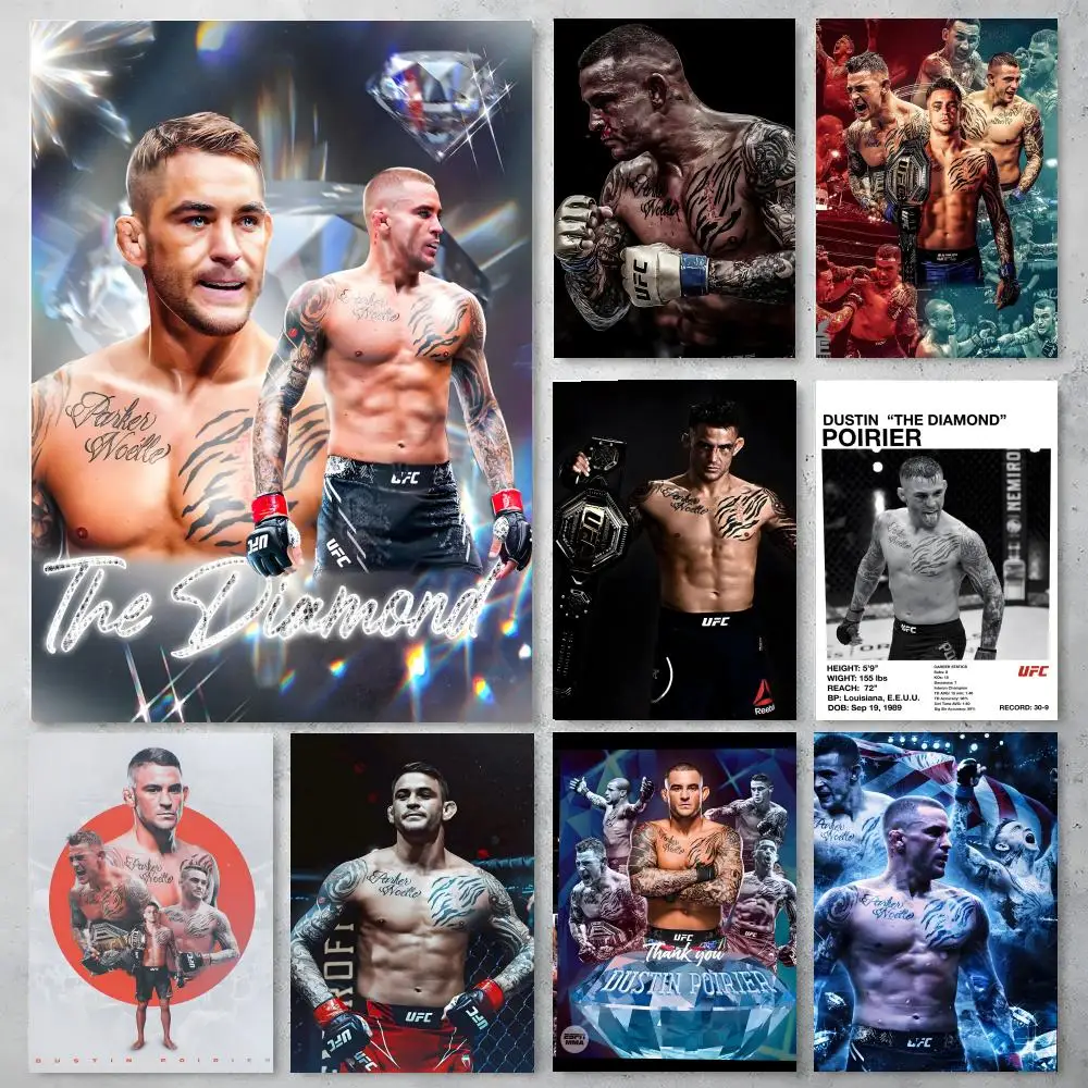 Actor Dustin Poirier Poster Self-adhesive Art Waterproof Paper Sticker Coffee House Bar Room Wall Decor