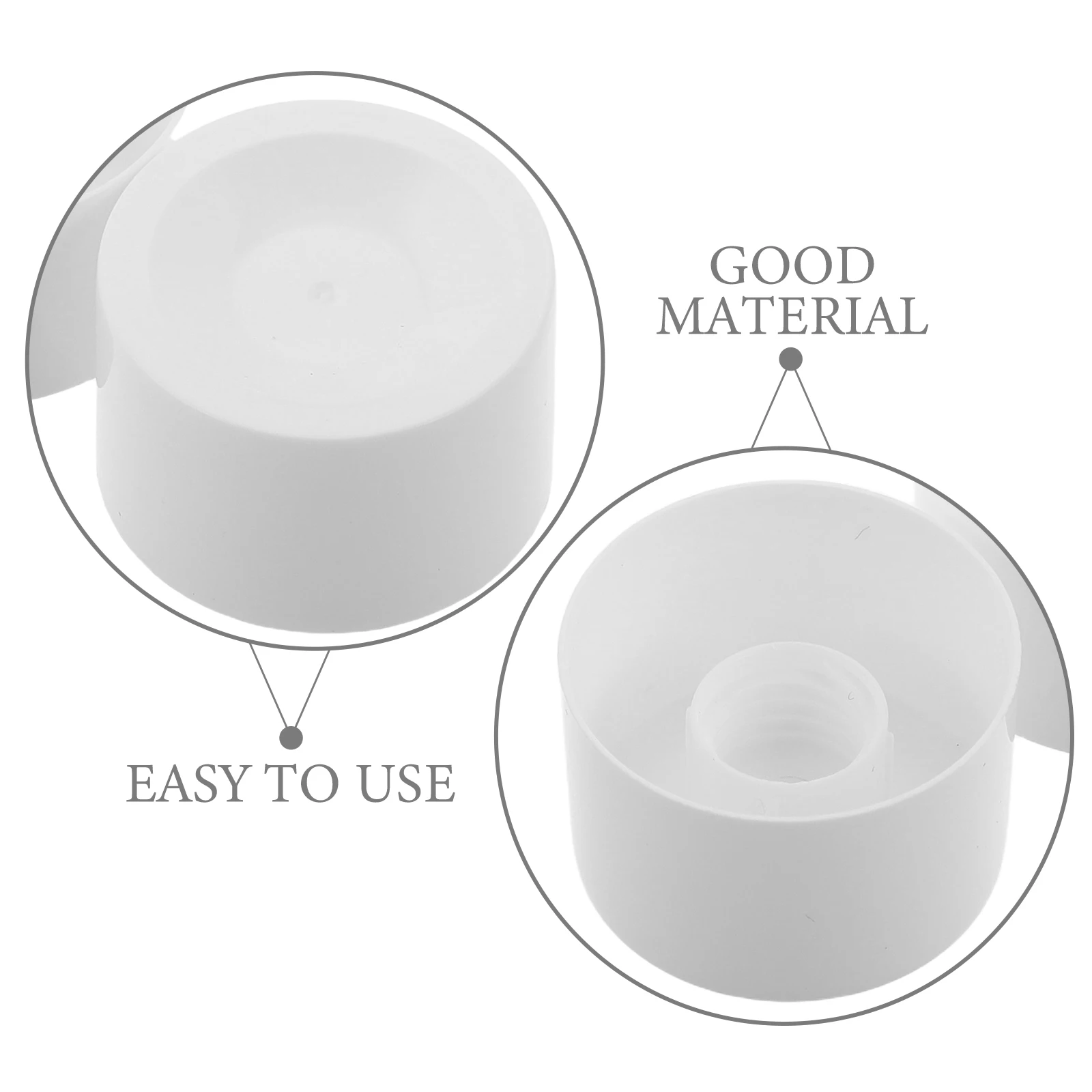 Tampas de substituição para limpeza facial, 100 peças, 38mm, garrafas de pasta de dente, à prova de vazamento, dispensador de plástico durável, tampas de banho para casa