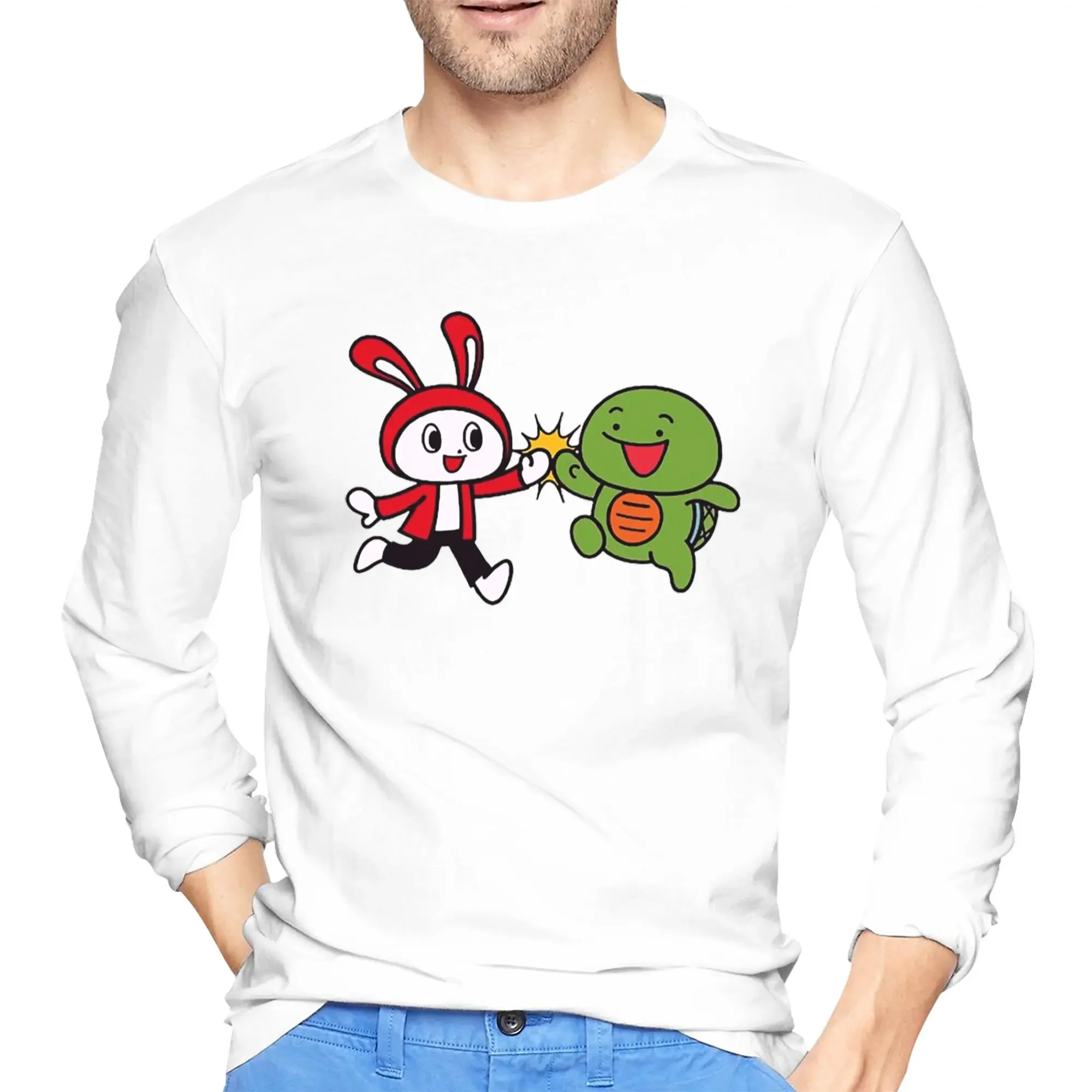 

Jj Mikey Maizen Men's Long Sleeved T-shirt Breathable Round Neck T shirts Spring and Autumn Men tops