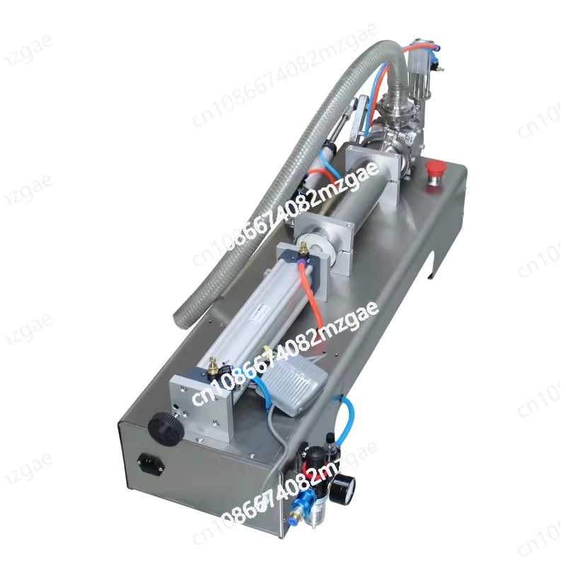 1000ml Single-Head Piston Filling Machine - Pneumatic Self-Priming Emulsion/Paste Filler (20/Min)