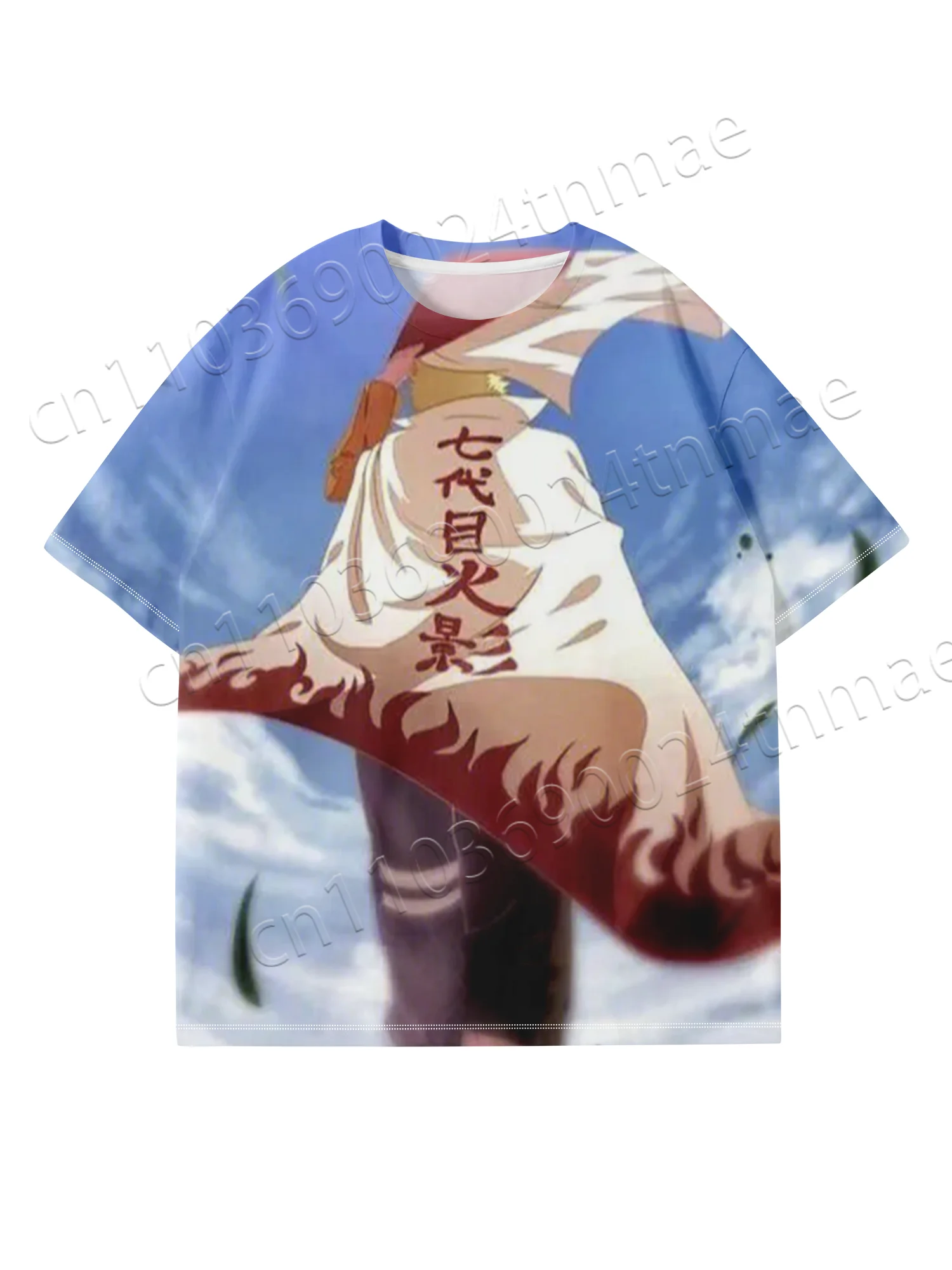 

2025 Naruto Anime Bold Print Casual Tee 3D Printing Adult and Child Double Sizes Quick Drying and Breathable