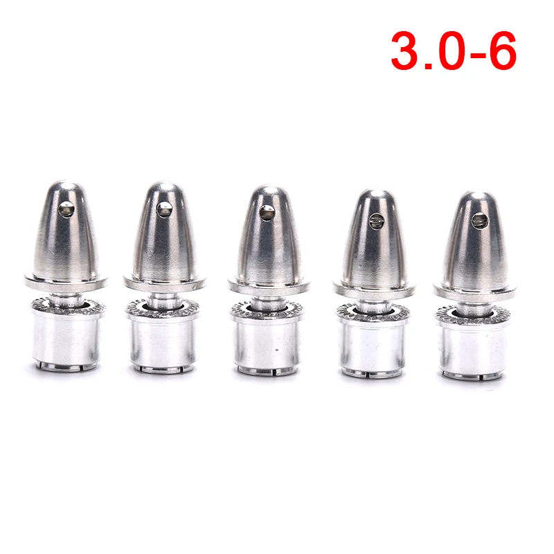 5 pcs/lot  5mm/6mm RC Aluminum Bullet Propeller Adapter Holder for Brushless Motor Prop Dropship Nut