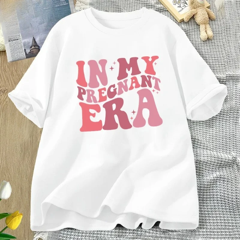 เสื้อยืดในช่วงตั้งครรภ์ของฉัน เสื้อยืดสำหรับผู้หญิง เสื้อยืดประกาศการตั้งครรภ์ เสื้อยืดใส่สบายสำหรับฤดูร้อน