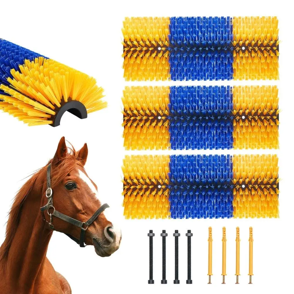 

Livestock Horse Itch Relief Scratching Brush Set 3PCS 17.1in