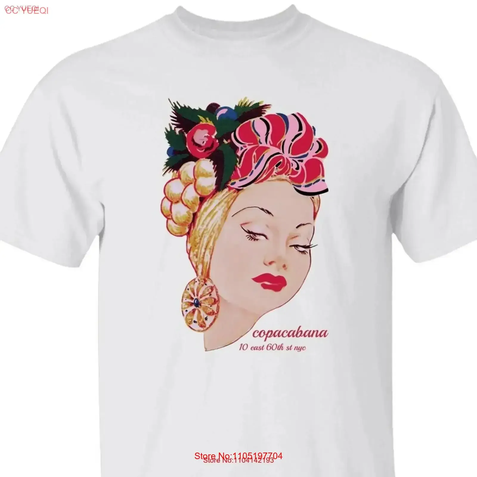 

Copacabana Club New York City T Shirt Classic vintage Washed graphic homme Versatile Stretched Soft streetwear Unisex Casual