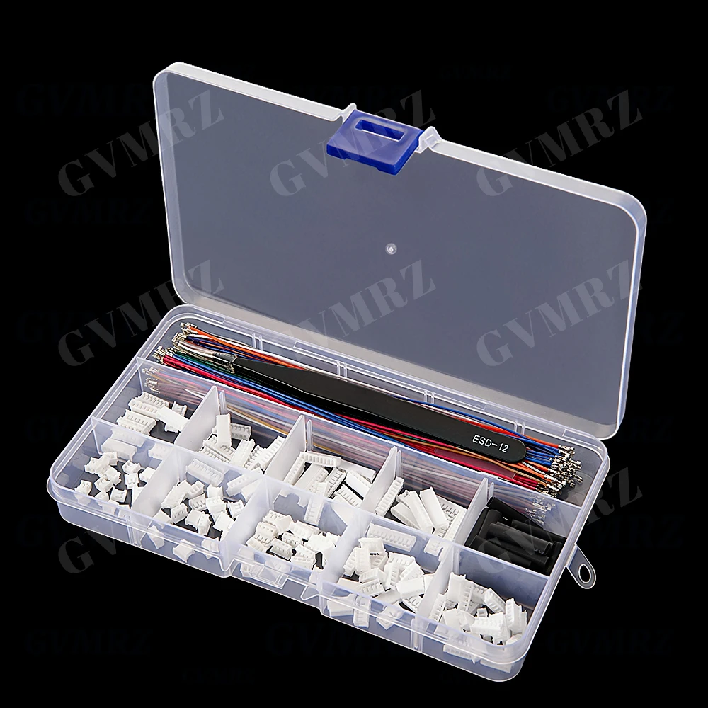 ZH1.5MM 15cm Cables Soft Silicone Wire 2P 3P 4P 5P 6P 7P 8P 9P 10P ZH 1.5mm and 2P-10P plastic shell Connector Kit