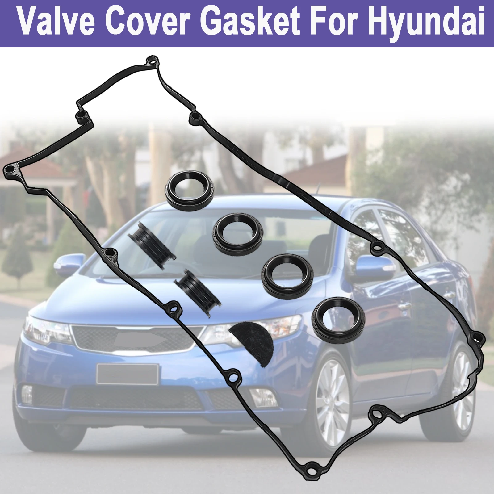 Accessories Engine Valve Cover Gasket 22441-23800 For Hyundai Elantra Tiburan Kia Spectra Highway Tucson Carens 1.8L 2.0L DOHC