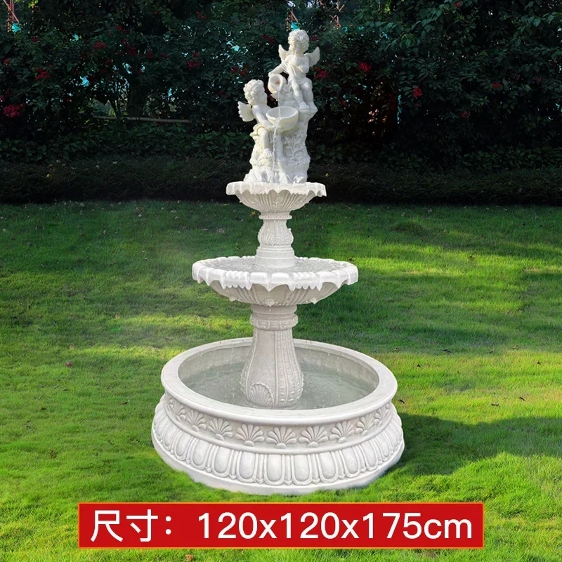 

Flowing Water Fountain Wedding Fountain Landscape Decorative Ornament Waterscape Flowers Treating Pool