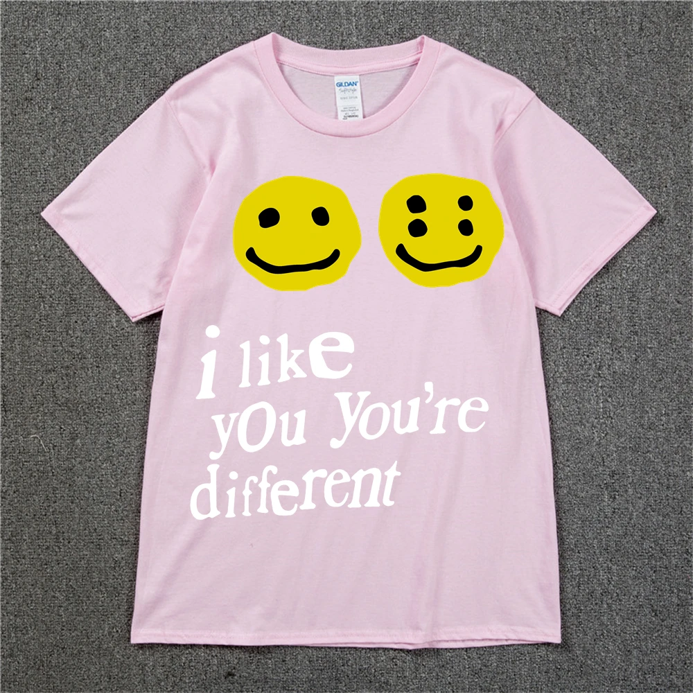 19SS CPFM XYZ Tshirt Graffiti Smile Face CPFM.XYZ W.W.C.D I LIKE YOU Kanye West Hip Hop Streetwear TEE CPFM T-shirts Men Women