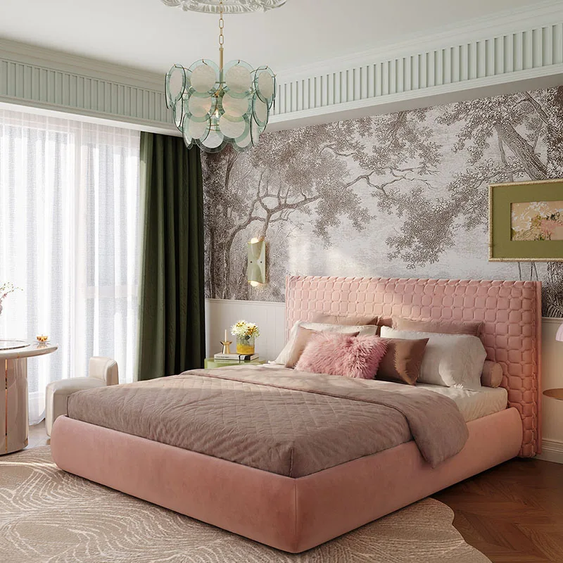Princess Sleeping Bed Modern Frame Wooden Queen Double Design Wooden European Bed Safe Beauty Letto Matrimoniale Home Furniture