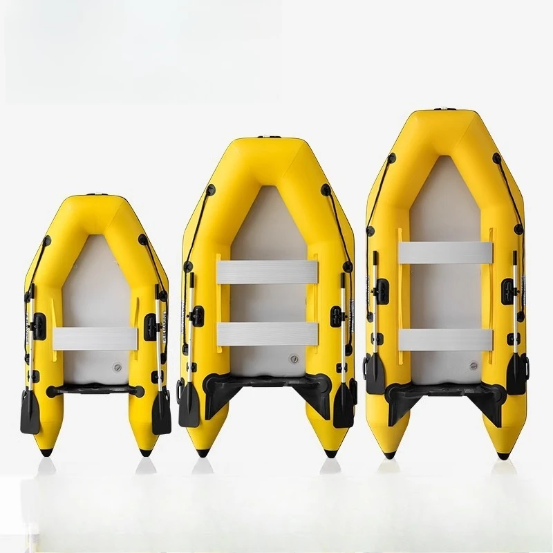 

Flat-bottomed charge inflatable rubber boat, portable Luya fishing boat