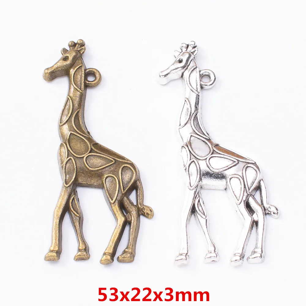 

20pcs giraffe Craft Supplies Charms Pendants for DIY Crafting Jewelry Findings Making Accessory 515