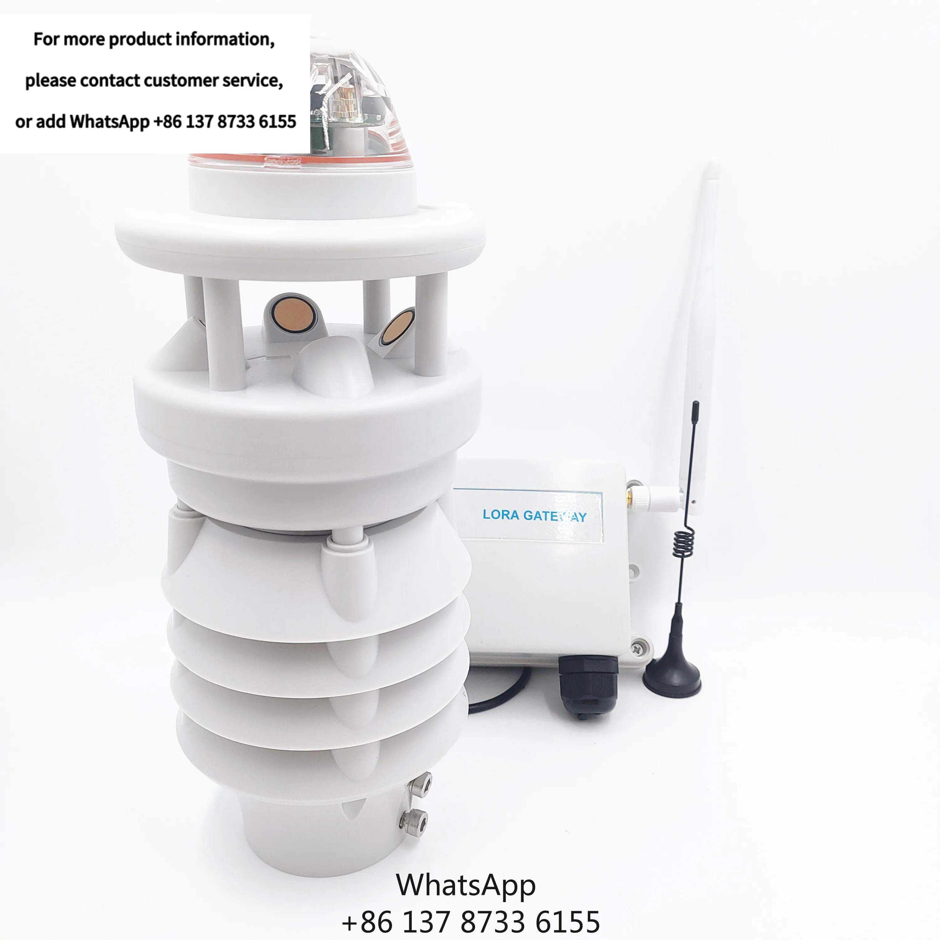 

CE SDI12 Mini 10 In 1 Easy Install Agricultural LORA LORAWAN GPRS 4G WIFI Highway Weather Station