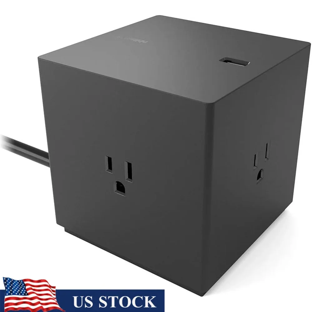 

Power Strip Surge Protector with 4 AC Outlets and 4 USB Charging Ports Desktop Charging Hub MacBook iPhone Galaxy Devices