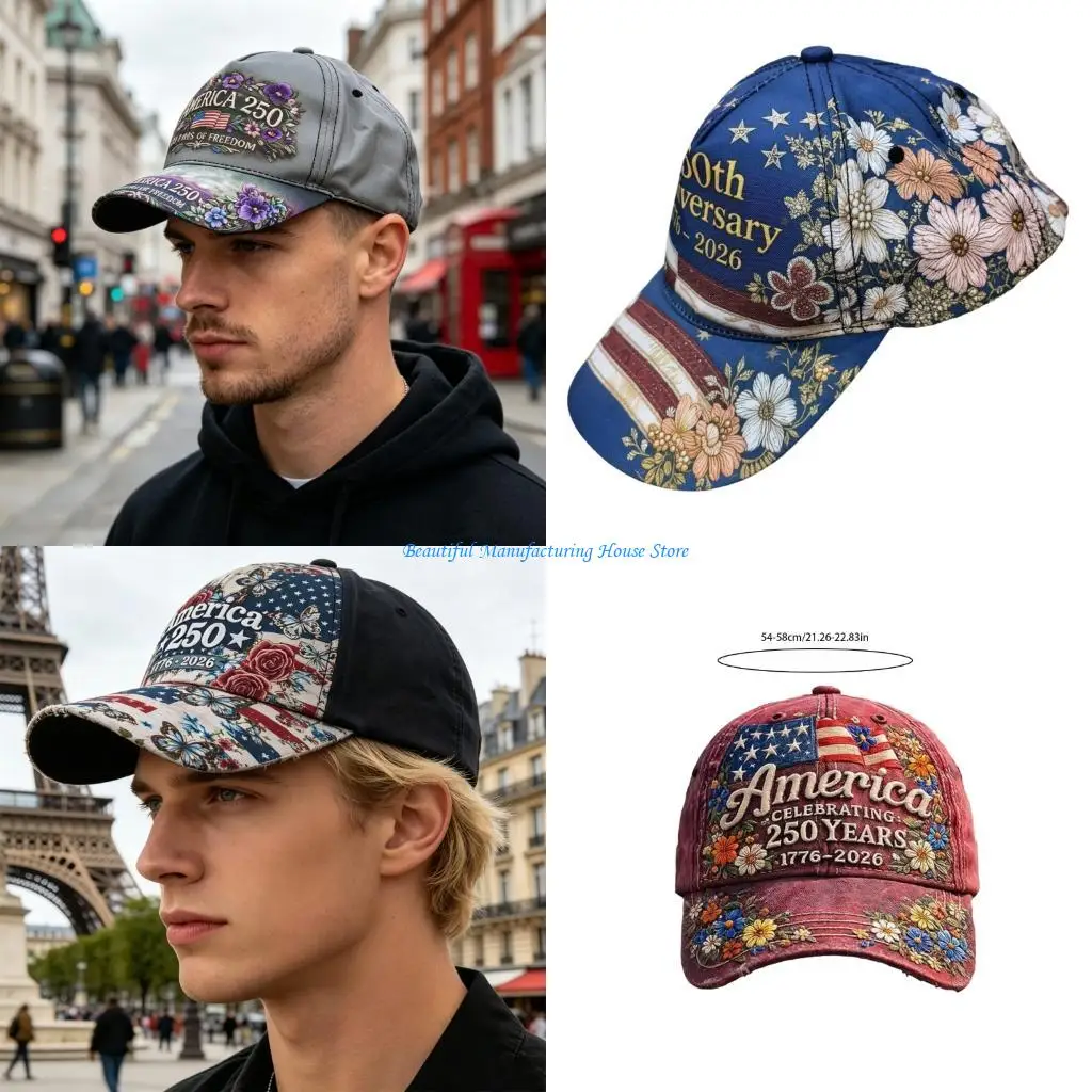 E56A Baseball Cap Embroidered Hat Comfort Wear Daily Commute Outdoor Activities