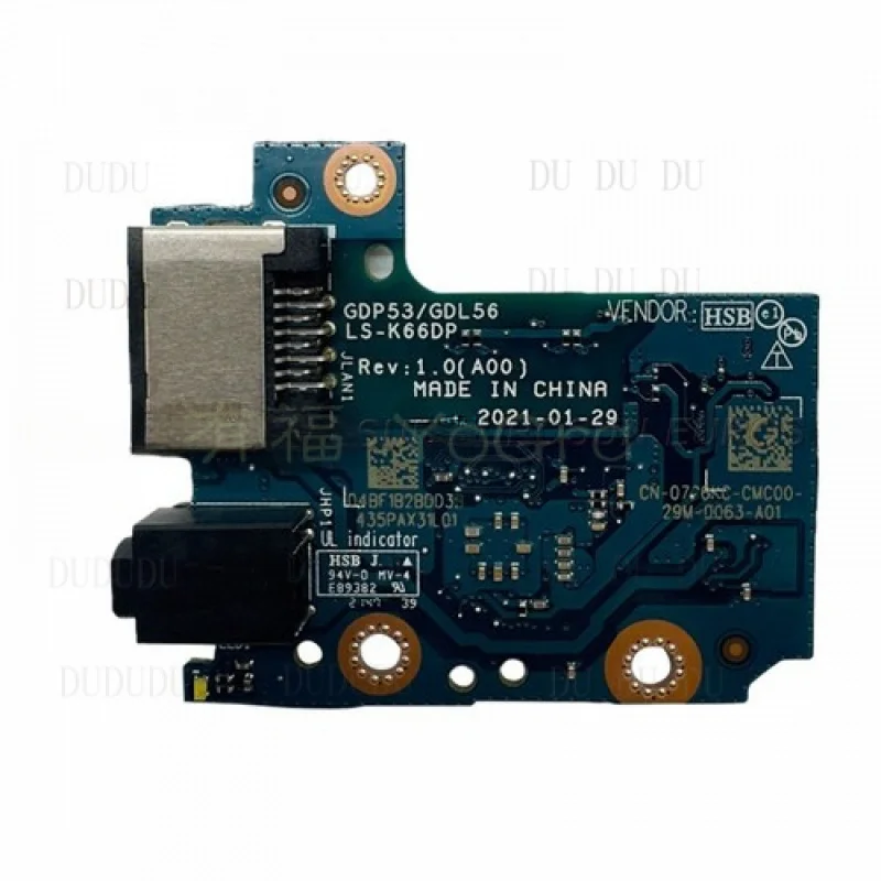 

D New For Dell G15 5515 5511 5510 USB Audio small board LS-K66DP 07C6KC 7C6KC