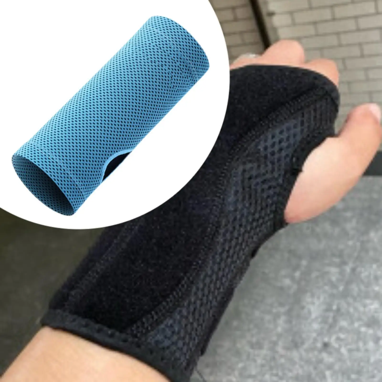 Breathable Outdoor Wristband Elastic Sport Wrist Wrap Sweatband for Summer Running Volleyball Yoga Exercise view 3