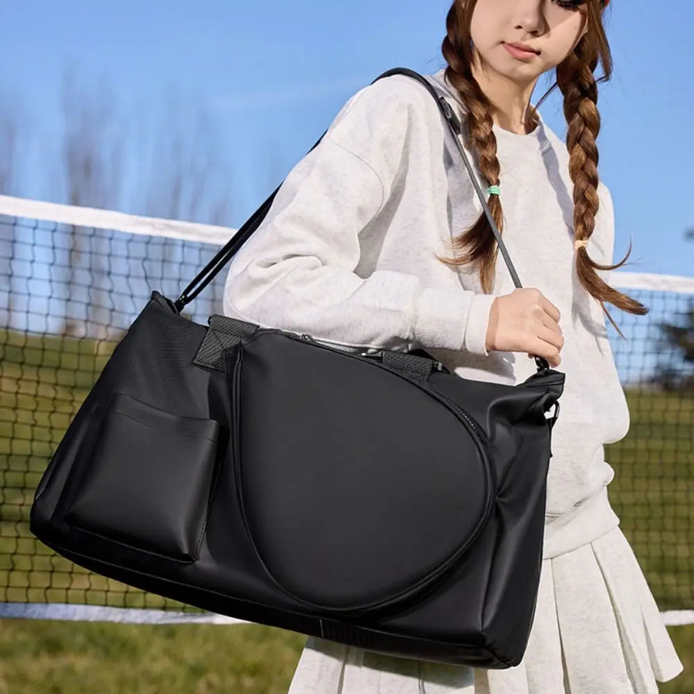 

Сумка для бадминтонных ракеток большой вместимости, водонепроницаемая сумка для фитнеса с несколькими карманами, многофункциональная сумка через плечо для бадминтона