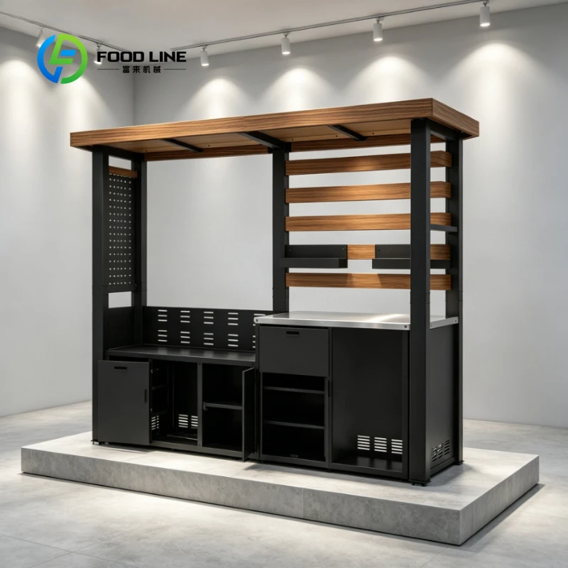 Customized Outdoor Kitchen Cabinets - Weatherproof Storage for Garden BBQ Islands, Durable Waterproof Design Outdoor Kitchen