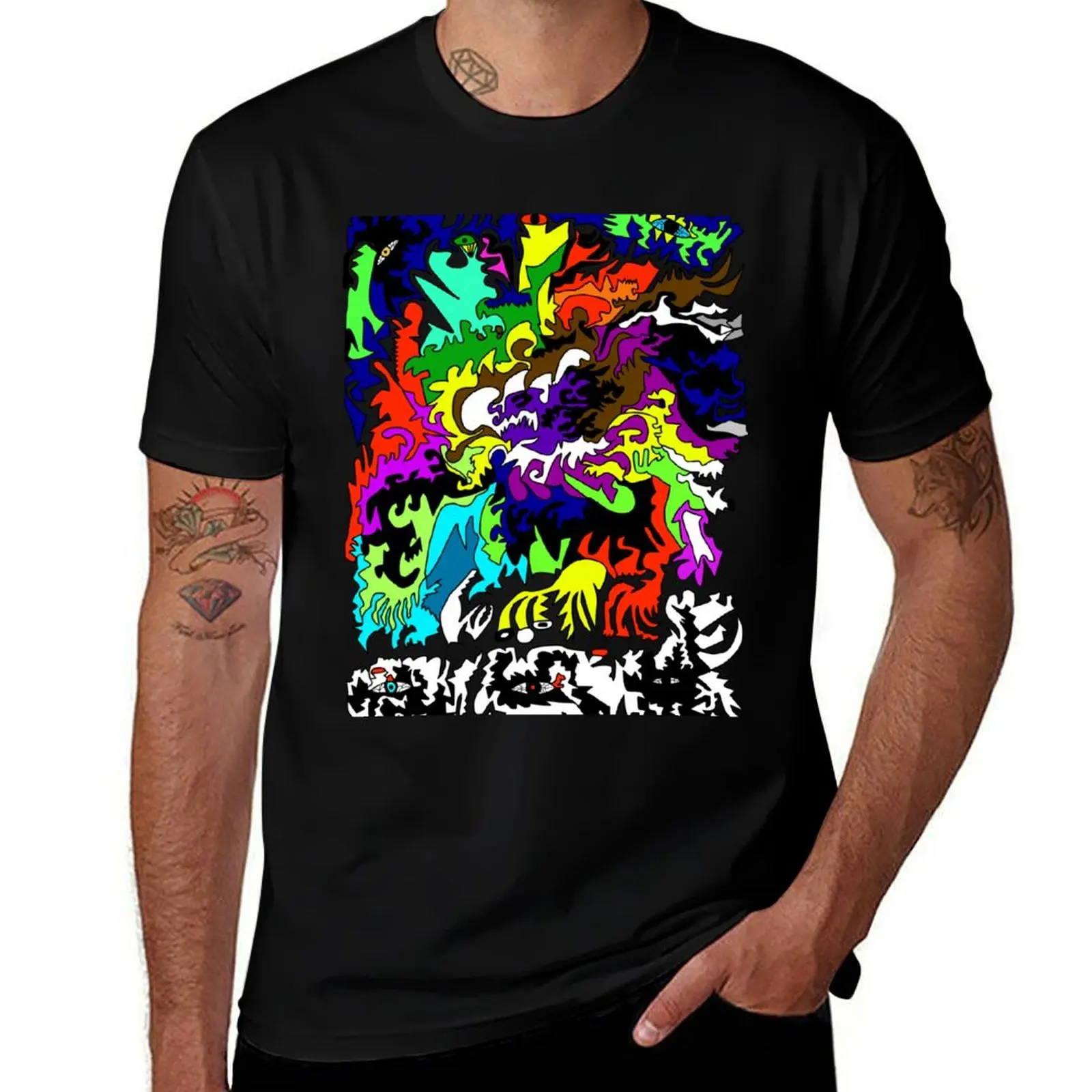 Creatures T-Shirt quick-drying anime t shirts baggy shirts Men's clothing