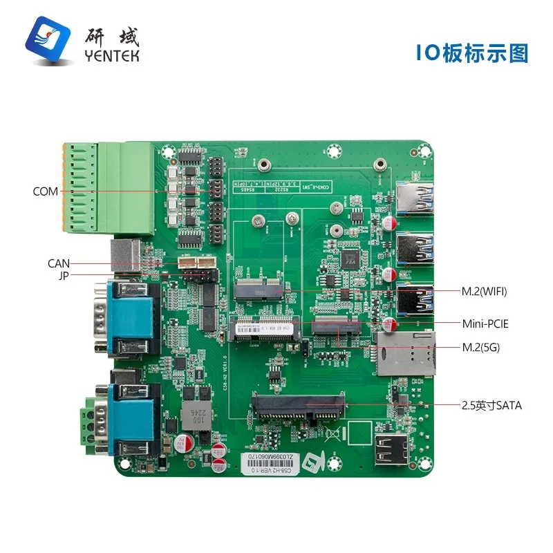 C5760S-H2triple display dual  industrial computer i5i7-7500U industrial computer 4in4out GPIO dual network 6 serial port CAN