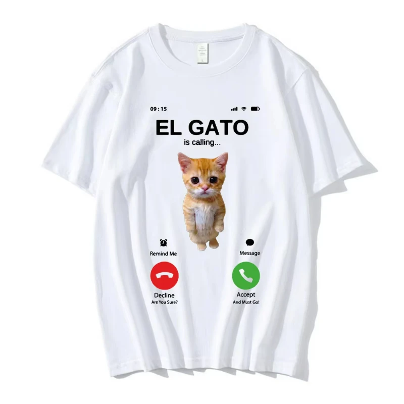 Sad Crying Cat Munchkin Kitty Meme T Shirt Fashion Short Sleeves Streetwear Summer Short Sleeved Harajuku Streetwear Tops Tees