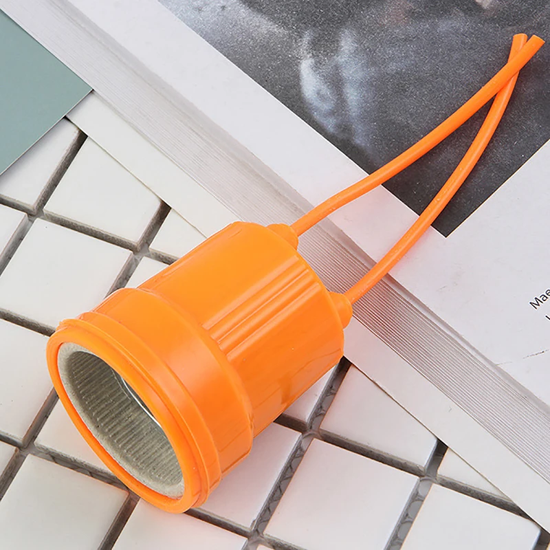 1 Pcs Waterproof E27 Screw Head Holder Outdoor Pendant Head Extension Cord LED Light Spiral Lighting Accessories
