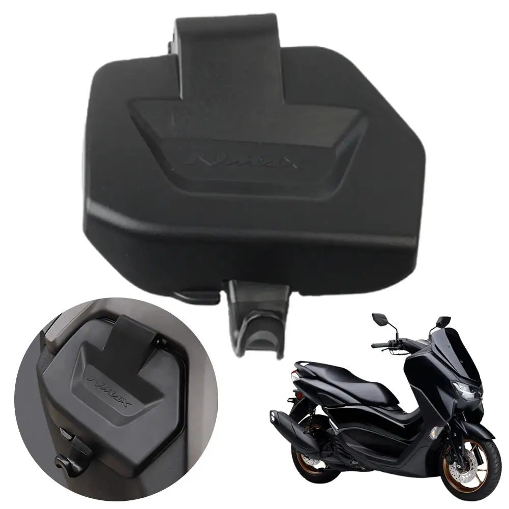 ل NMAX155 V2 2025 سنة غطاء تخزين مقاوم للماء غطاء الجيب ABS ترقية جيب جانبي مع قفل مضاد للسرقة وخطاف معلق #6