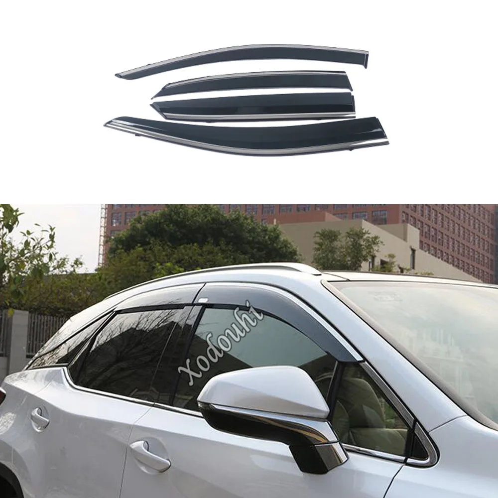 Window Visor Sun Shade Rain Guard For Lexus RX 200t 300 450h 2016 2017 2018 2019 2020 2021 Side Deflectors Car Accessories 4Pcs