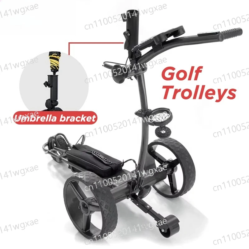

Foldable Electric 3-Wheel Golf Trolley Adult Golf Cart Remote Control Cruise Control Electric Golf Push Cart