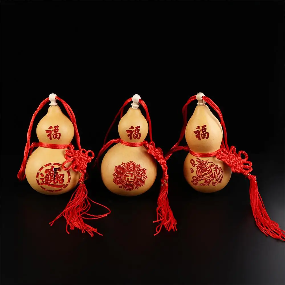 N1N Bring Wealth and Luck Handmade Feng Shui Photo Props Tai Chi Hanging Ornament Housewarming Gift Home Decor Gourd Crafts