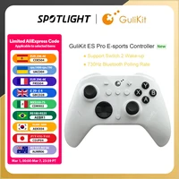 Controlador GuliKit ES Pro e-sports para Nintendo Switch 1/2 Gamepad inalámbrico con Joystick TMR para PC Windows Android iOS macOS