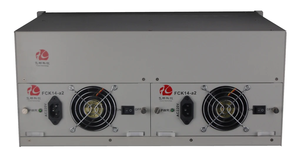 E1 mux, montaje en rack 4U 256 canales PCM MUX