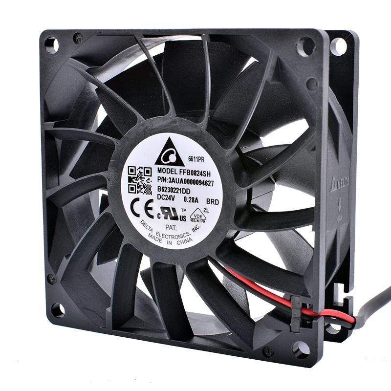 FFB0824SHBRD 3AUA0000094627 8cm 8025 24V 0.28A High-end inverter server wind pressure cooling fan