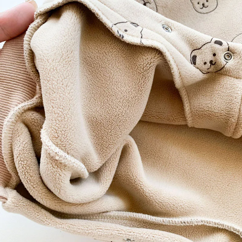 IYEAL سوبر لطيف ملابس الطفل الخريف والشتاء في الهواء الطلق الطفل الصوف مقنعين سترة طفل الخريف الصوف بذلة دافئة