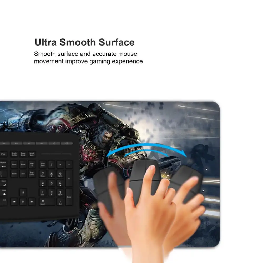 W-Warhammer Mouse Pad Tablet mouse Pad Laptop xl desktop mouse pad, cute HD Rainbow Gaming keyboard pad, csgo Player, 90x40