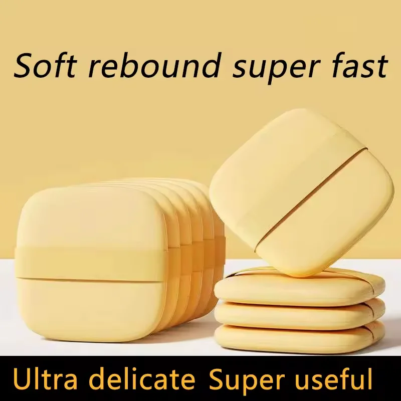 Novo conjunto de esponja espessada e ampliada, pó de maquiagem para base, corretivo de maquiagem para reparar almofada de ar de dedo