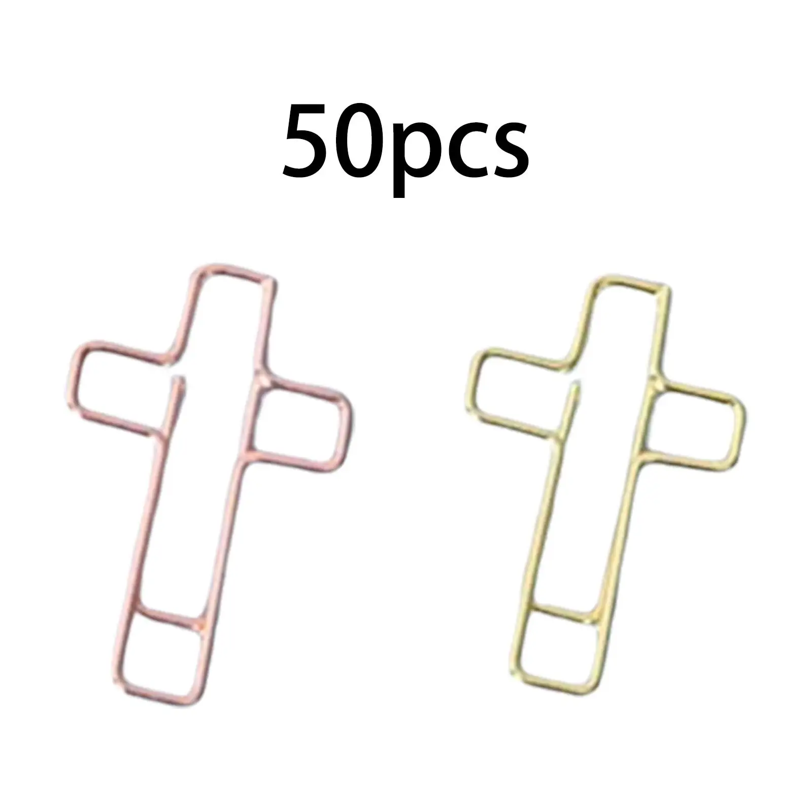 Small Cross Shape Paper Clip Durable Notepad Mark Binder Clips for Children