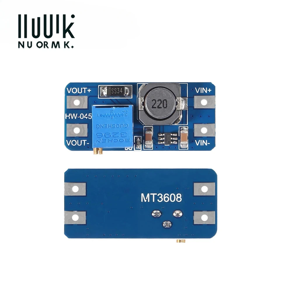 Immagine 4: 5/10 pz MT3608 Modulo step up regolabile Regolatore di tensione da 2 V-24 V a 5 V-28 V 2A Convertitore boost DC-DC