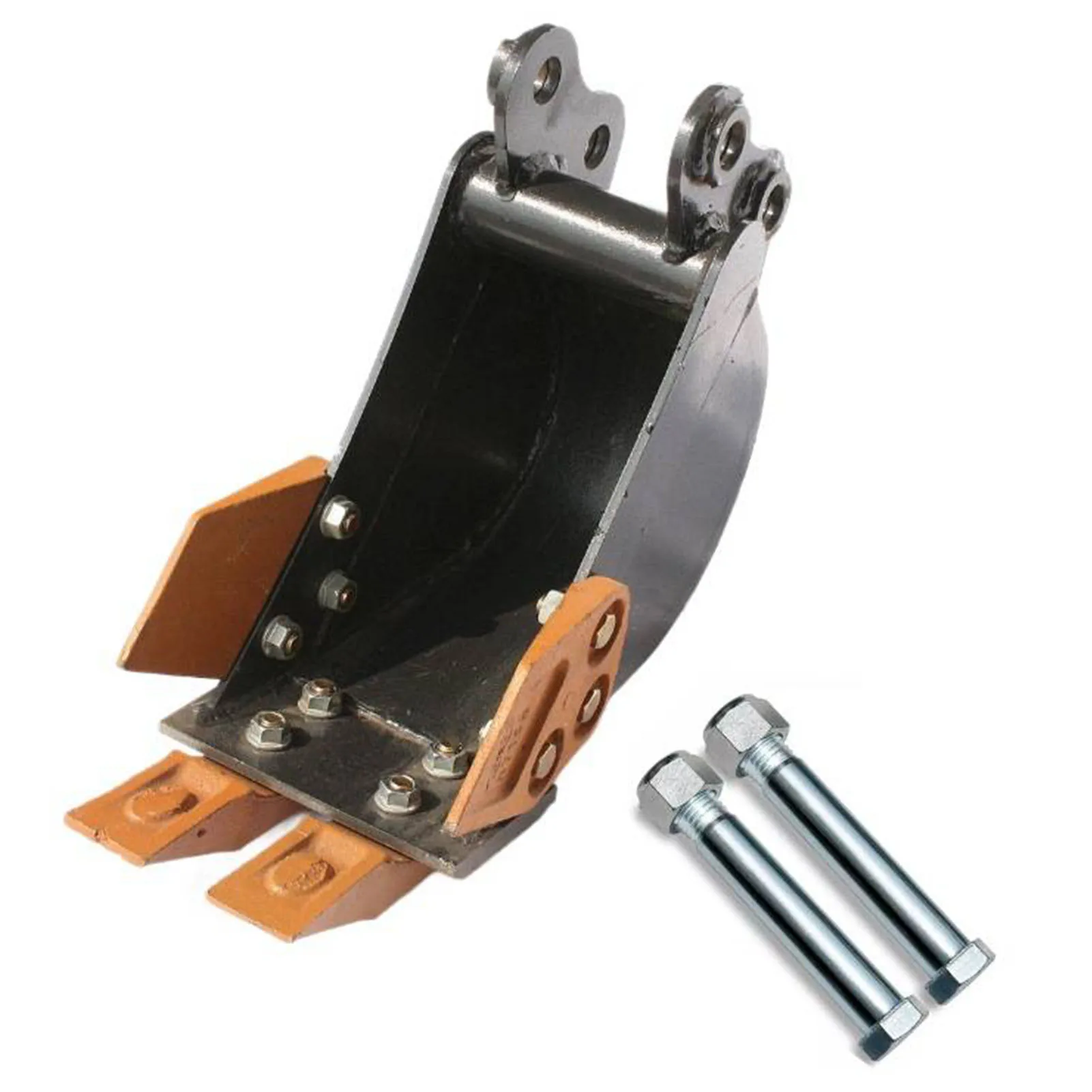 ถังขุดขนาดเล็กโลหะป้องกันการสึกหรอ ถังขุดแบคโฮเหล็กอัลลอยด์ที่มีประสิทธิภาพ ขนาดกะทัดรัดสำหรับระบบระบายน้ำ