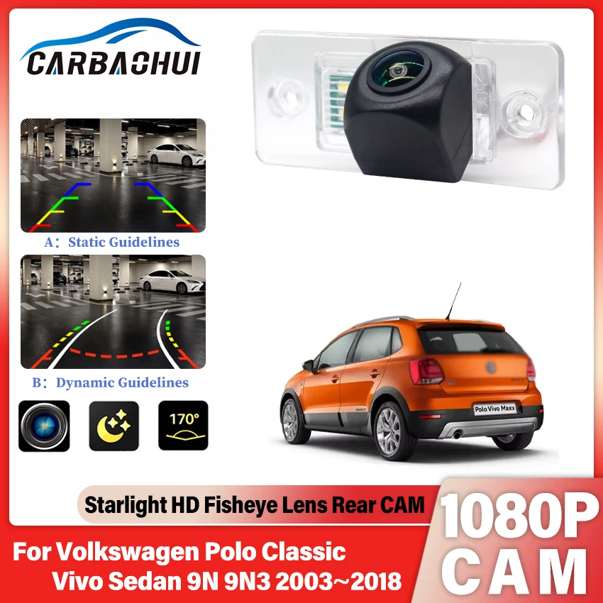 

Камера заднего вида для Volkswagen Polo Classic Vivo Sedan 9N 9N3 2003 ~ 2015 2016 2017 2018 Автомобильная камера заднего вида CCD ночного видения