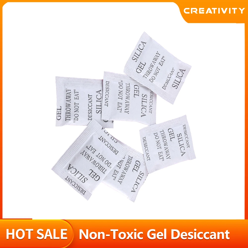 20/50/100 Packs Silica Gel Non-Toxic Gel Desiccant For Room Kitchen Clothes Food Storage Moisture Absorbing Drying