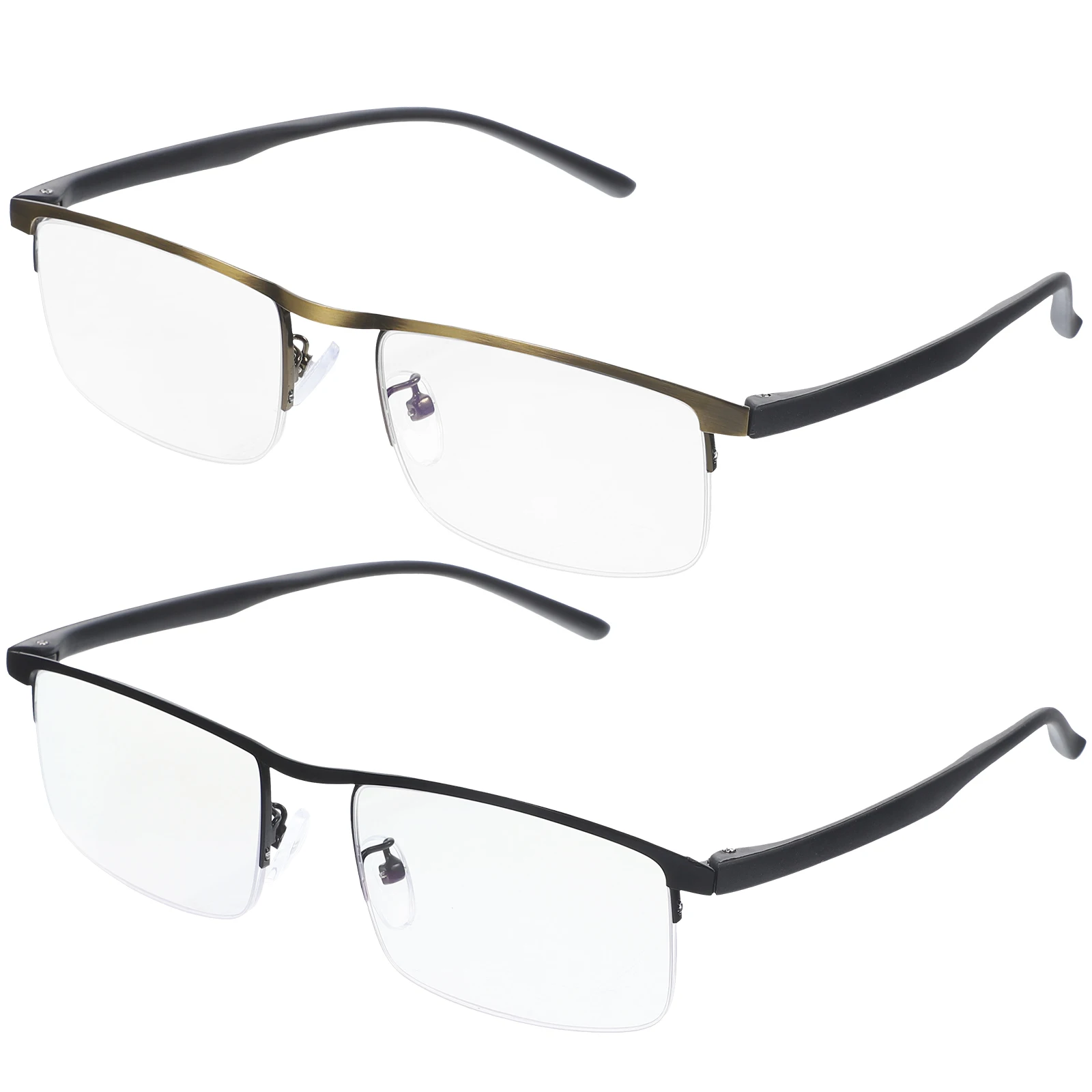 

2Pcs Multifocal Reading Glasses 250Degrees Elderly Presbyopic Glasses Professional Magnifying EyeGlasses