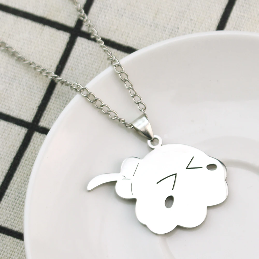 Cute Bocchi The Rock Necklace Anime Titanium Steel Pendant Necklace Cosplay Accesseries