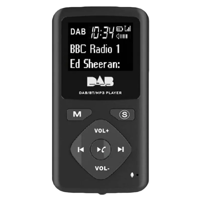 

A68Z Portable FM/DAB Digital Bluetooth Radio Personal Pocket FM Mini Radio MP3 Player Micro-USB for Home