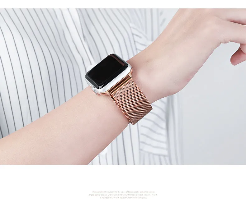 Luxuriöses Edelstahlarmband für Apple Watch Band 44 mm 40 mm 42 mm 38 mm Metall-Ersatzarmband für iWatch 8 7 6 5 SE 4 3 – Detail 4