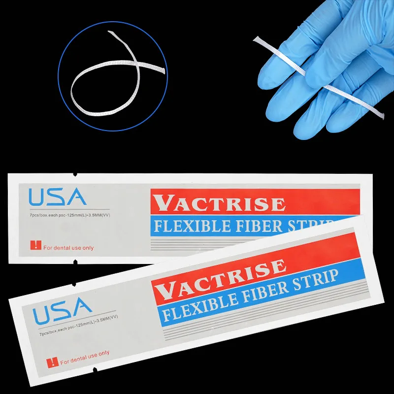 

3/10/20/50/100Pcs Dental Flexible Fiber Strips Fixation Light Cure Bonding Retainers Tooth Fixation Strip Dental Material